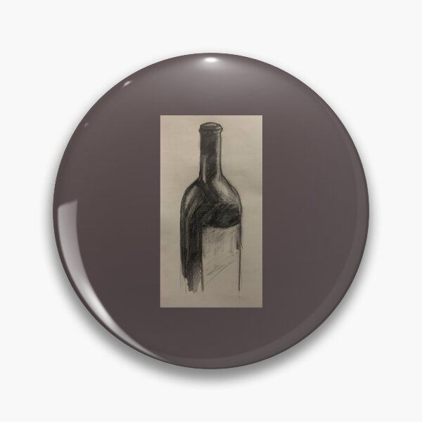 Item preview, Dibujo de botella de vino designed and sold by SterkalaPress.
