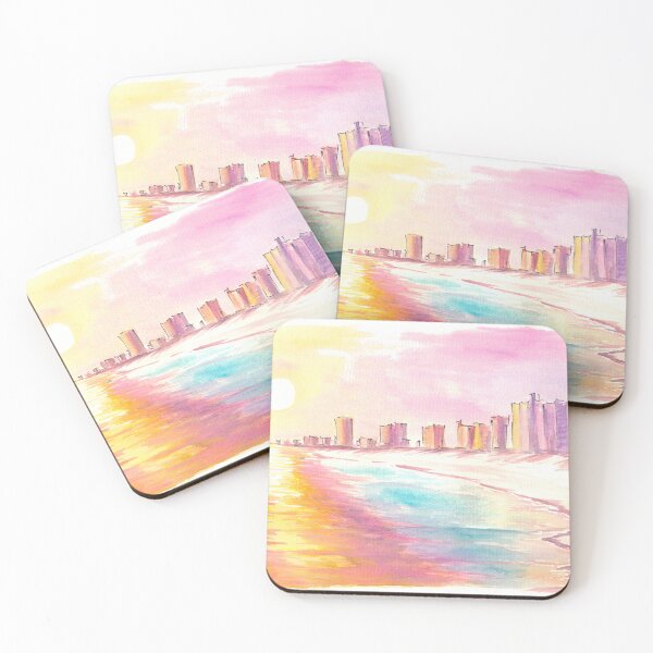 Item preview, Panama City White Sand Beach Sunset over Gulf of Mexico designed and sold by artshop77.