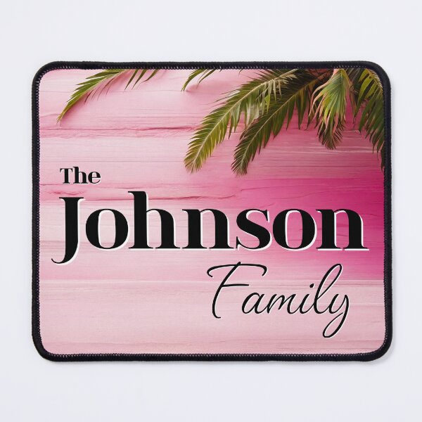 Item preview, Unique Personalized Johnson Pink Tropical Gift designed and sold by PinkGoddessLove.