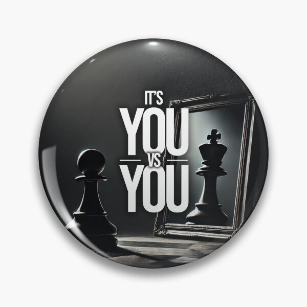 Item preview, You vs You Motivational Chess Pawn Reflection designed and sold by Printend _.