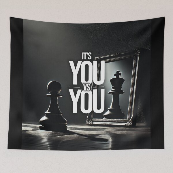 Item preview, You vs You Motivational Chess Pawn Reflection designed and sold by Printend _.