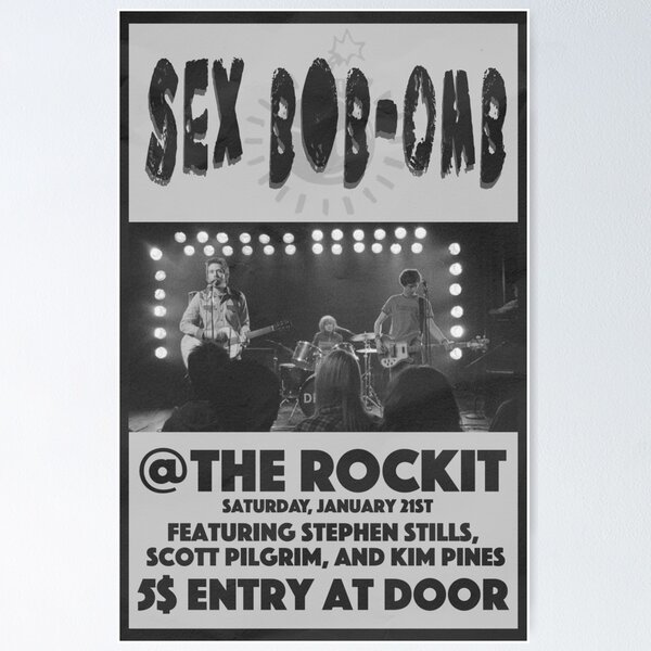 Item preview, Sex bob-omb poster designed and sold by CosmicDesign1.