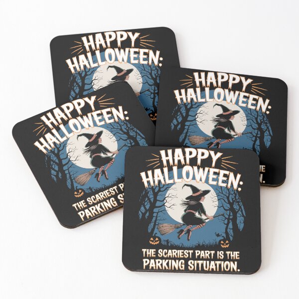 Item preview, Funny Halloween Witch Parking Situation designed and sold by Quirky Shirts.