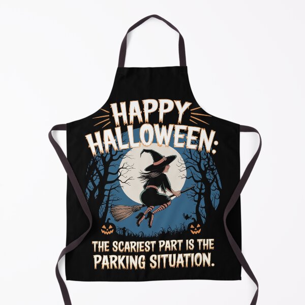 Item preview, Funny Halloween Witch Parking Situation designed and sold by Quirky Shirts.