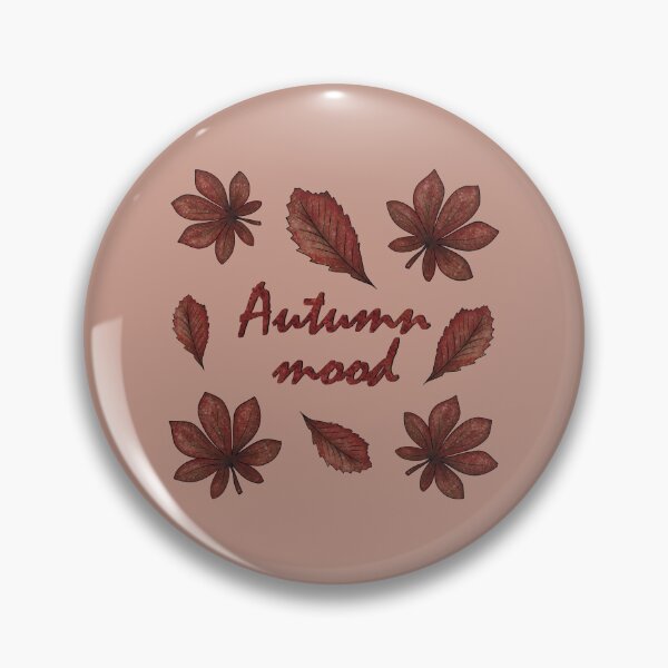 Item preview, Inscription "Autumn mood" with autumn leaves designed and sold by Cherevan.