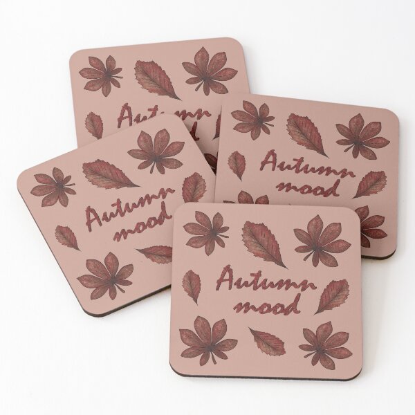 Item preview, Inscription "Autumn mood" with autumn leaves designed and sold by Cherevan.