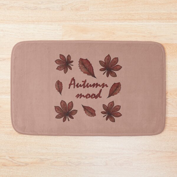 Item preview, Inscription "Autumn mood" with autumn leaves designed and sold by Cherevan.