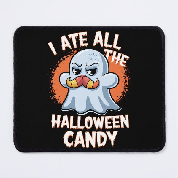 Item preview, Funny Halloween Ghost Ate All Candy designed and sold by Quirky Shirts.