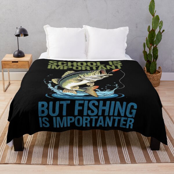 Item preview, School is Important But Fishing is Importanter, Fishing Life, designed and sold by BLZART.