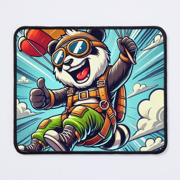 Item preview, Sky Dive Delight: The Parachuting Panda. designed and sold by Davideus.