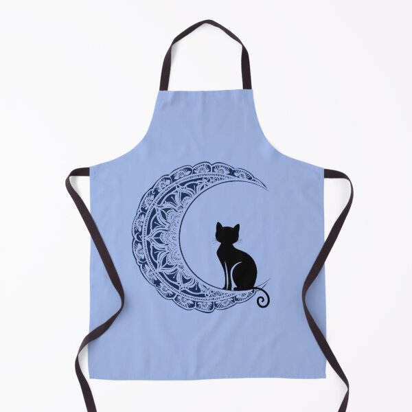Item preview, A black cat and the crescent moon designed and sold by NiRia Spot.