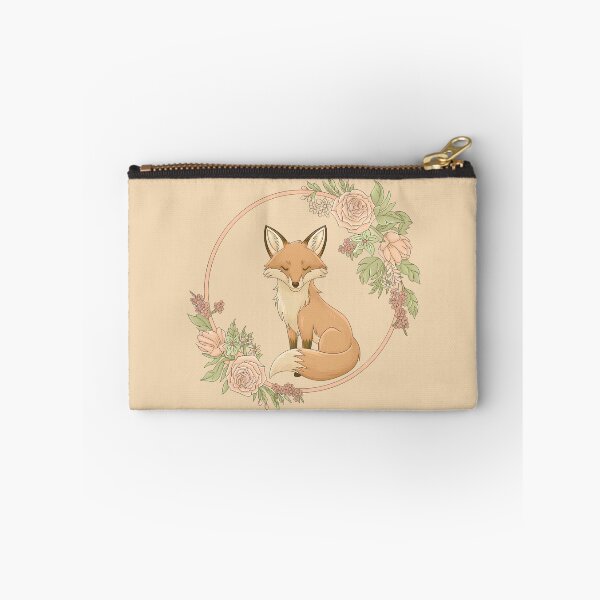 Item preview, Fox and flowers designed and sold by ArtPompon.