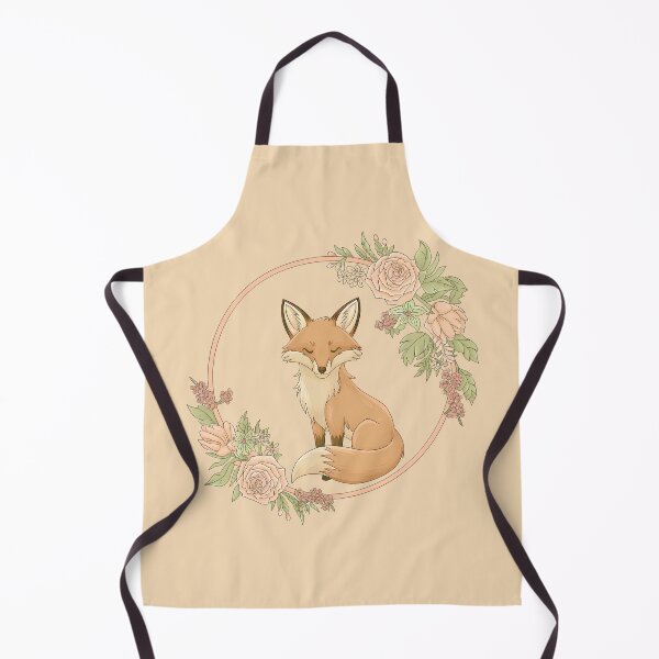 Item preview, Fox and flowers designed and sold by ArtPompon.