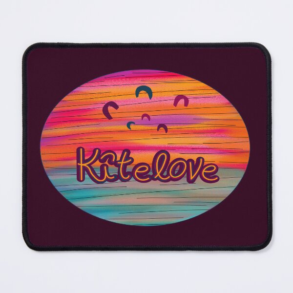 Item preview, Lettering Kitelove on a colorful background designed and sold by pigletti-arts.