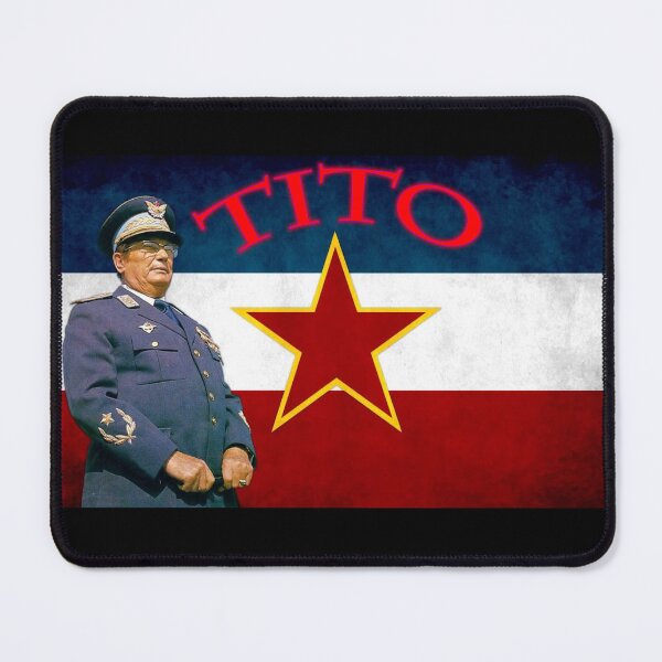Item preview, Josip Broz Tito with Yugoslav Flag and Star - Historical Tribute designed and sold by Snicel69.