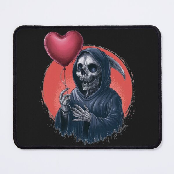 Item preview, Grim reaper holding heart balloon designed and sold by 123ks.