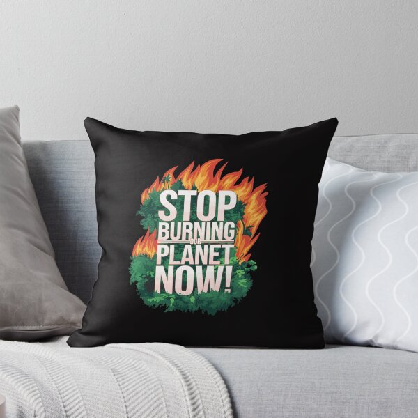 Item preview, Stop Burning Our Planet" Protest – Amazon Rainforest Burning Illustration designed and sold by paulo silveira.