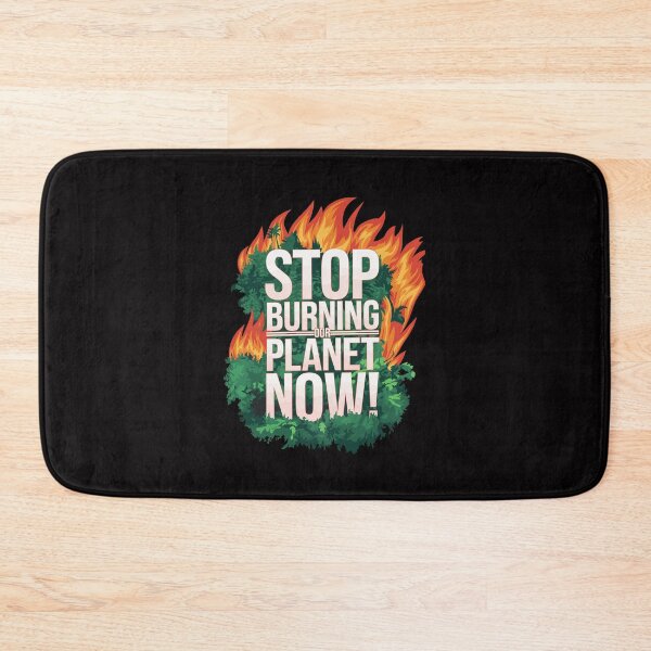 Item preview, Stop Burning Our Planet" Protest – Amazon Rainforest Burning Illustration designed and sold by paulo silveira.