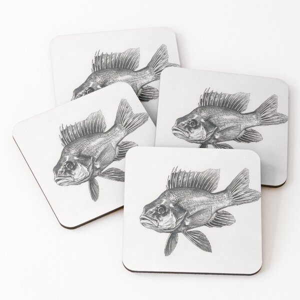 Item preview, Black and White fish Pencil Drawing designed and sold by Pencil-Art.