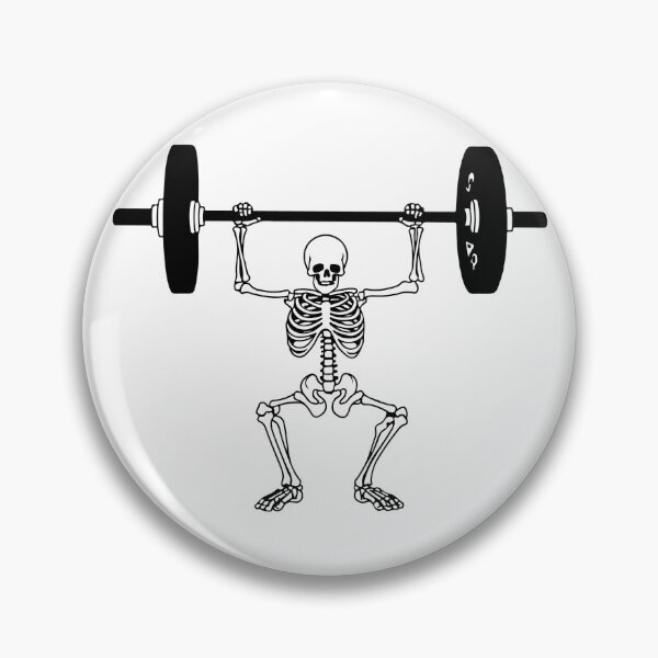 Item preview, Skeleton Weightlifting Halloween designed and sold by MoodyGoodsStudio.