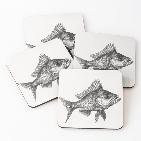 Item preview, Black and White fish Pencil Drawing designed and sold by Pencil-Art.