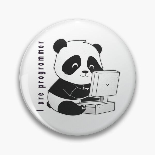 Item preview, I am programmer panda version super cute hacker panda designed and sold by RAZ1995.