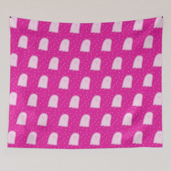 Item preview, Pink Halloween Ghosts and Polka Dots  designed and sold by DanielleGensler.