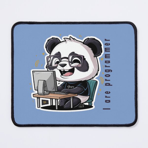 Item preview, I am programmer panda version super cute hacker panda designed and sold by RAZ1995.