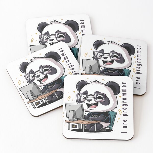 Item preview, I am programmer panda version super cute hacker panda designed and sold by The Velvet Vault.