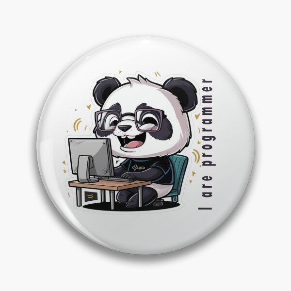 Item preview, I am programmer panda version super cute hacker panda designed and sold by RAZ1995.