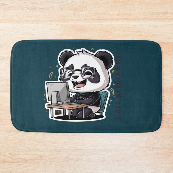 Item preview, I am programmer panda version super cute hacker panda designed and sold by RAZ1995.