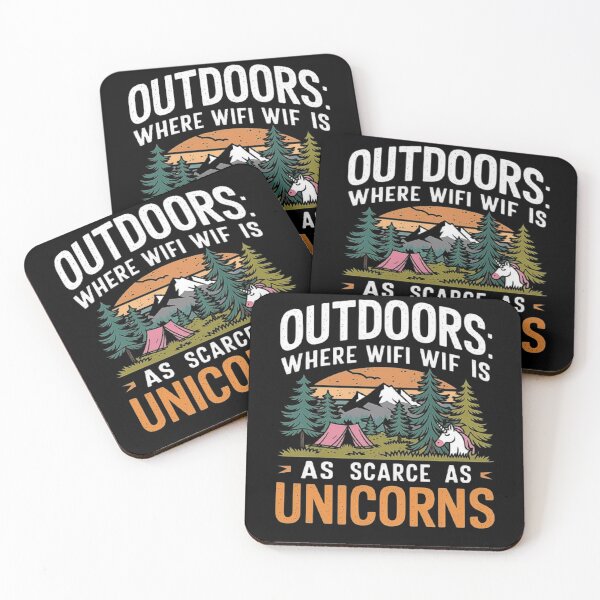 Item preview, Camping Fun - Outdoors Where Wi-Fi is Scarce Like Unicorns designed and sold by love3617.
