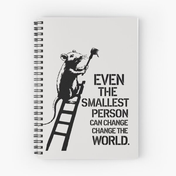 Item preview, Bansky Rat - Even the smallest person can change the world designed and sold by 123ks.