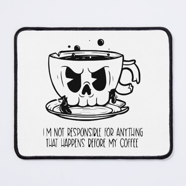 Item preview, Skull Coffee Mug | Funny Coffee Lover Halloween Design designed and sold by -DEEWOLF-.