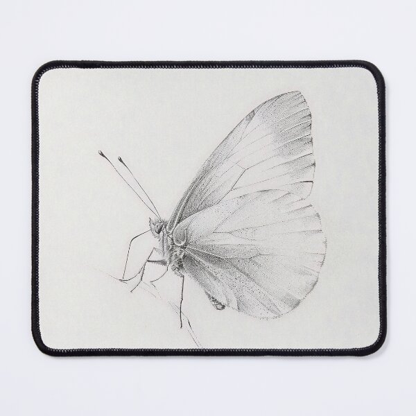 Item preview, Black and white monarch butterfly pencil drawing designed and sold by Pencil-Art.