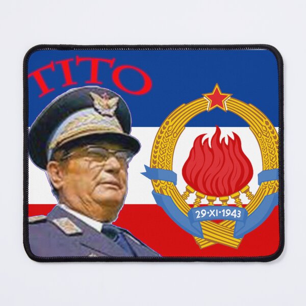 Item preview, Josip Broz Tito with Yugoslav Emblem - Patriotic Design designed and sold by Snicel69.