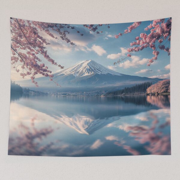 Item preview, Fuji mountain and Pink Sakura designed and sold by skalihm.