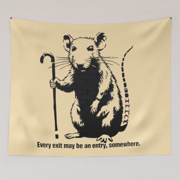Item preview, Bansky Rat - Every exit may be an entry, somewhere. designed and sold by 123ks.