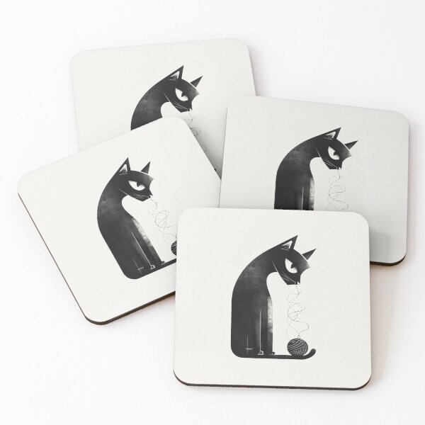 Item preview, Dark Cat – Minimalist Mysterious Feline Design designed and sold by Laila-Ahmed.