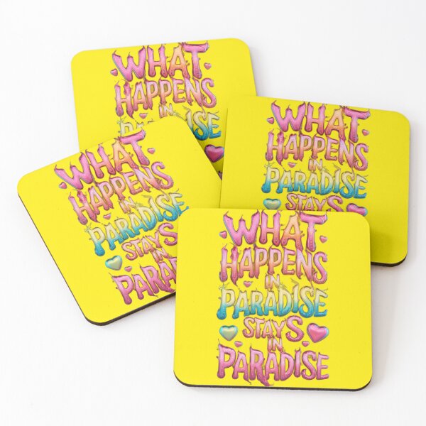 Item preview, What Happens In Paradise Stays In Paradise - Yellow designed and sold by JLEmporium.