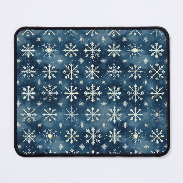 Item preview, Blue and Cream Snowflakes designed and sold by BirdsnStuff.