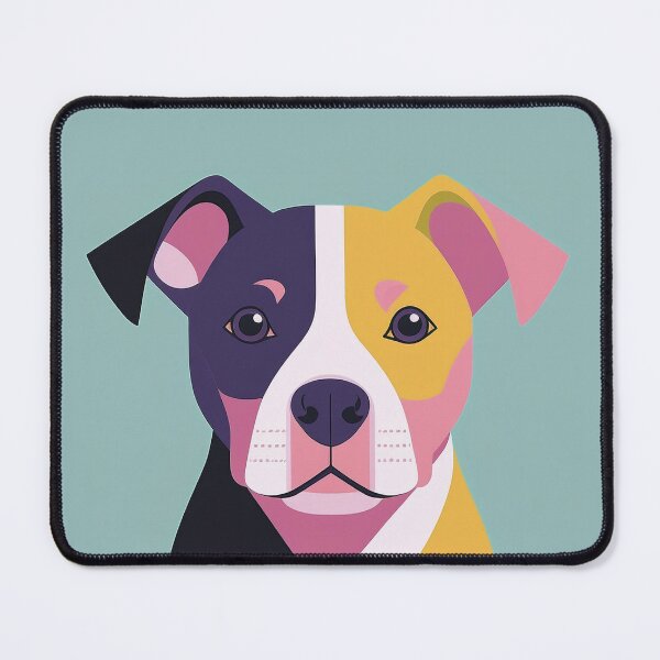 Item preview, Colourful Staffordshire Bull Terrier Dog Portrait designed and sold by Adam Regester.