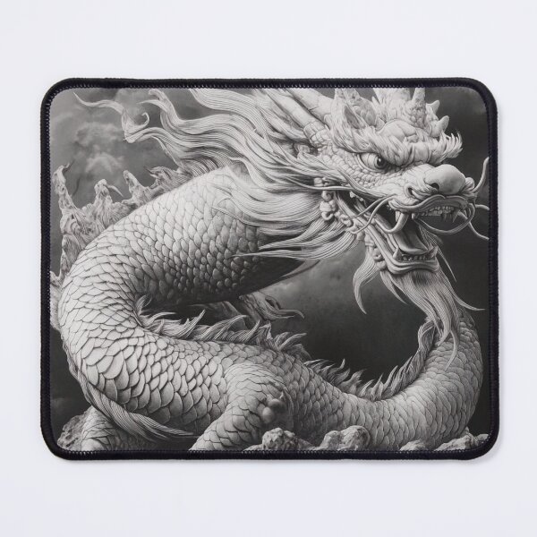 Item preview, Black and white Chinese Dragon designed and sold by Pencil-Art.