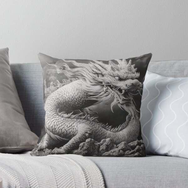 Item preview, Black and white Chinese Dragon designed and sold by Pencil-Art.