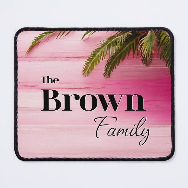 Item preview, Unique Personalized Brown Pink Tropical Gift designed and sold by PinkGoddessLove.
