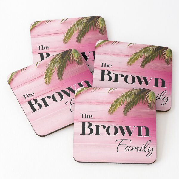 Item preview, Unique Personalized Brown Pink Tropical Gift designed and sold by PinkGoddessLove.