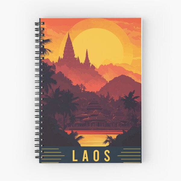 Item preview, Discover the Timeless Beauty of Laos - Vintage Travel Art designed and sold by turtlestart.