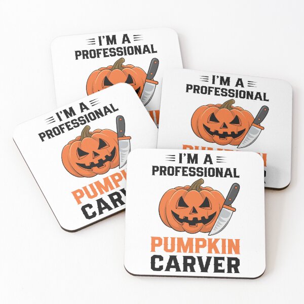 Item preview, Spooky Pumpkin Carving with Knife designed and sold by Quirky Shirts.