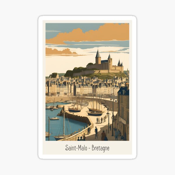 Saint Malo vintage Sticker