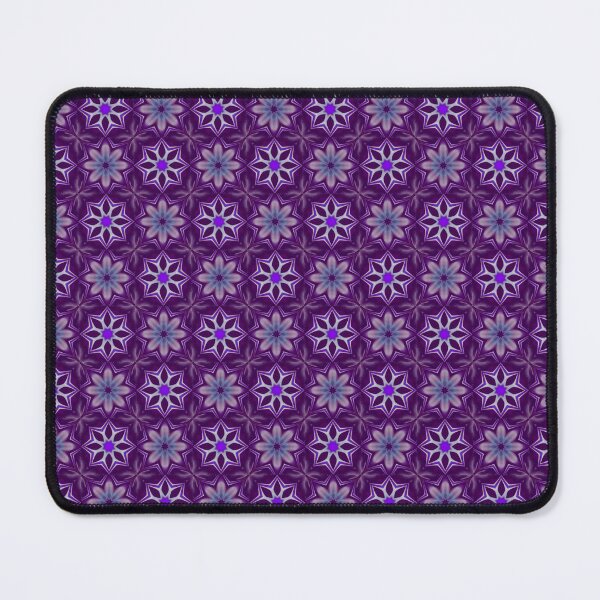 Item preview, Purple and Blue Floral Star Bursts Pattern designed and sold by BirdsnStuff.